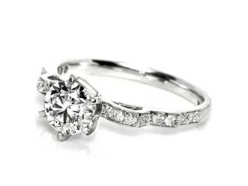 Luxe Ring Natuurlijke Diamant 1,21 karaat in 18 karaat witgoud