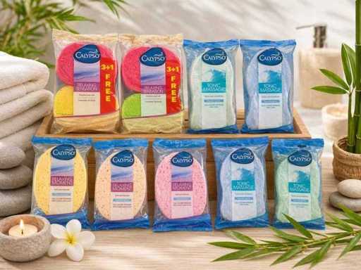Pack de 50 nuevas esponjas para la ducha – Modelos variados