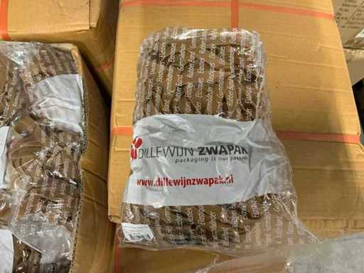 Lot de elastice Dillwijn Zwapak 120x12mm natural 1kg pe geantă (300x)