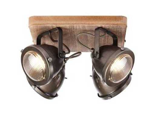 Brilliant Carmen Wood 4-lichts Plafondlamp (9x)