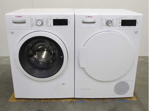 Bosch Series|8 VarioPerfect Waschmaschine & Bosch Series|8 SelfCleaning Kondenstrockner