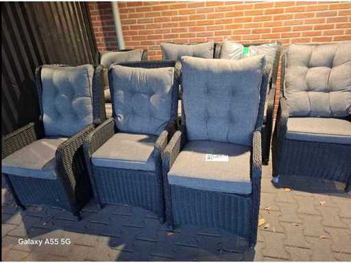 Dublin - Reglabil - Scaun de grădină (7x)