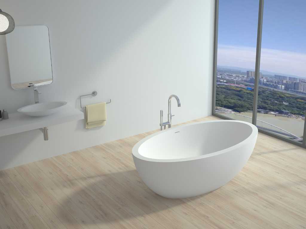 Freestanding bathtub - Solid surface (available in 3 colors)