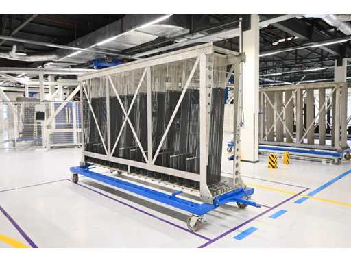 2023 - Masévon - VCC- 20-Piece Detachable Glass Rack Transport Trolley - Trolley 11