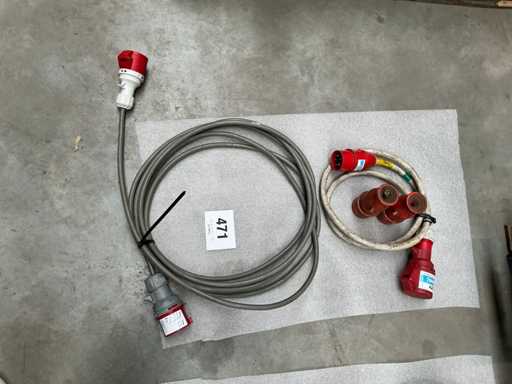Extension cable/power cable (2x)
