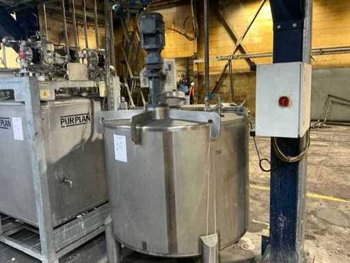 Réservoir de stockage vertical en acier inoxydable Staes 2020