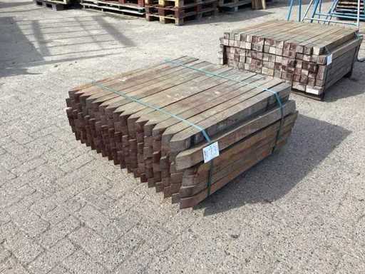 Azobè Hardhouten paal 60x60x1000mm (100x)