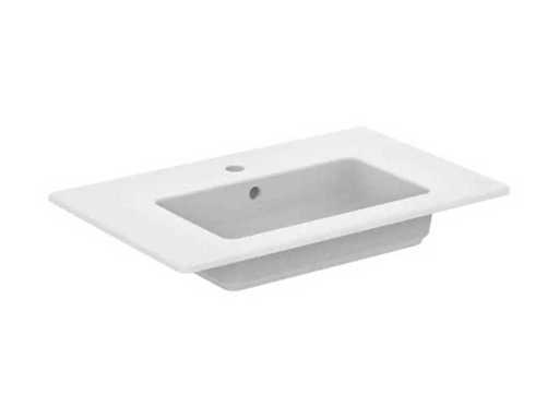 Lavabo Ideal Standard T458901 I.LIFE-S 81 cm avec trou de robinet + débordement blanc (14x)