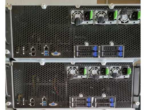 Gigabyte G431-MM0 4U BAREBONE GPU Server Chassis | AMD EPYC 3151 SoC | 3x 1600W Platinum PSUs (2x)