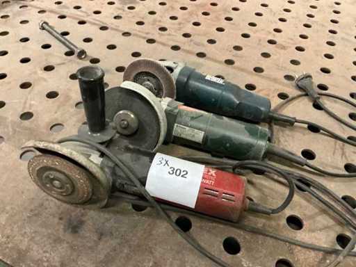 Diverse Haakse slijpmachine (3x)