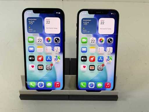 Apple iPhone 12 - 128 GB - Black (2x)