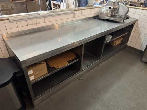 Tavolo da lavoro in acciaio inox