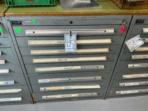 Werkstattschrank mit Inhalt