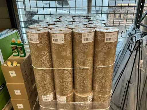 Fournée de papier nkr brown FSCMix Botanic 60cm 12kg par rouleau (48x)