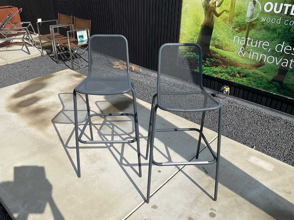 2 Bar Chairs Todus with cover cushion