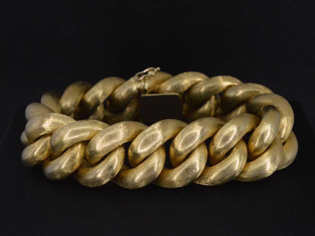 Gold braided bracelet very large