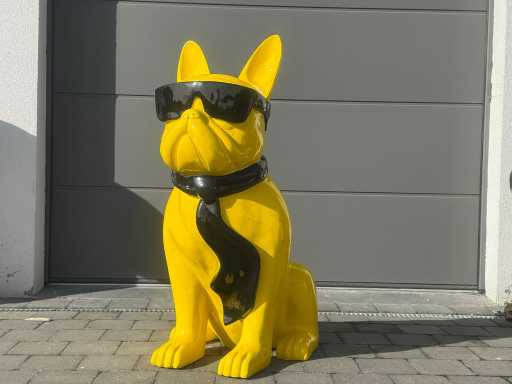 Bouledogue Français à Lunettes Jaune Noir
