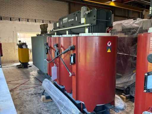 3150-3780 kVA Siemens transformator 33.000/400 Volt dry type