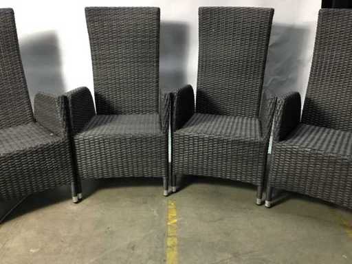 Scaun de grădină reglabil - Scaun de grădină (4x)