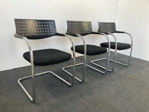 Vitra - sled - Fishing fish - Meeting chair (3x)