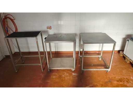   Stainless Steel Work Tables x3