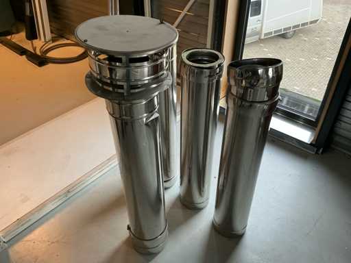 Afzuig / schoorsteen buizen (4x)