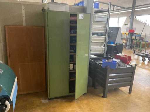 Cabinet, with contents