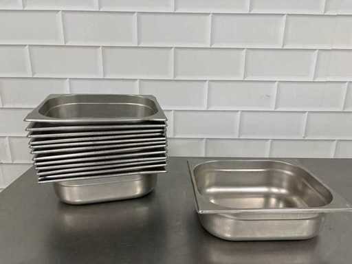 Edelstahl – Gastronorm-Tablett (12x)