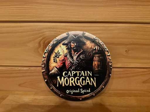 Metal advertising sign round 20cm