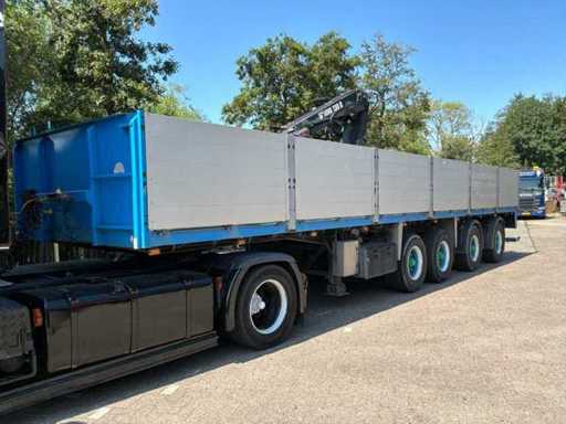 2002 Floor FLO-13-36H2 Semi-trailer with HIAB 130R crane