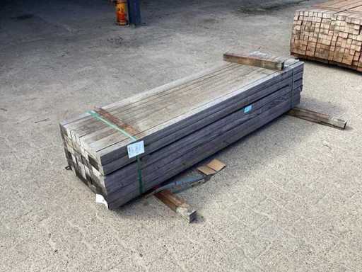 Azobè Hardhouten paal 50x60x2000mm (70x)