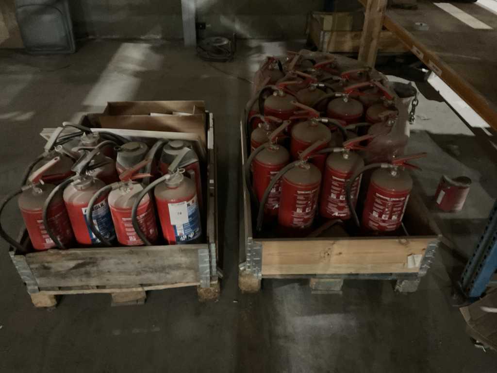 Batch of fire extinguishers