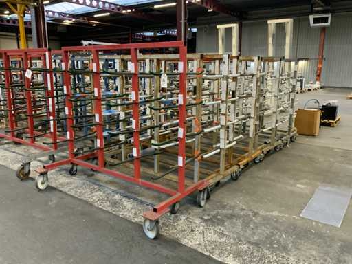 Doppelseitiger Querlenkarm-Materialtransportwagen (10x)