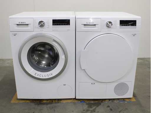 Bosch Series|4 VarioPerfect EcoSilence Drive Exclusive Waschmaschine & Bosch Series|4 Exclusive Trockner
