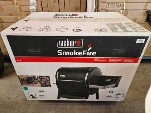 Weber SmokeFire EX4 GBS Black Pellet Barbecue with Weber Connect