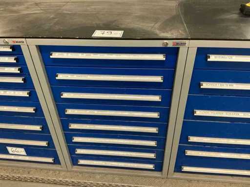 Armadio telescopico WÜRTH con contenuti