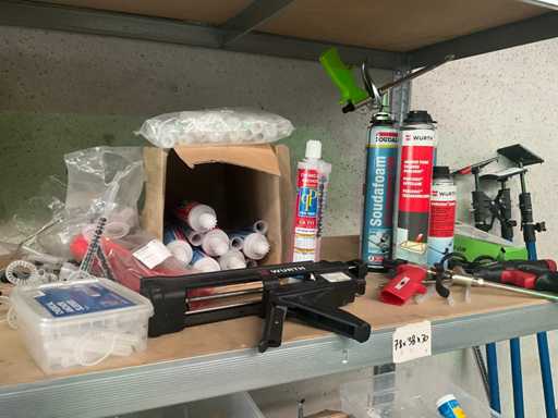 Diverse Spuitpistolen Wurth en Kelfort (4x)