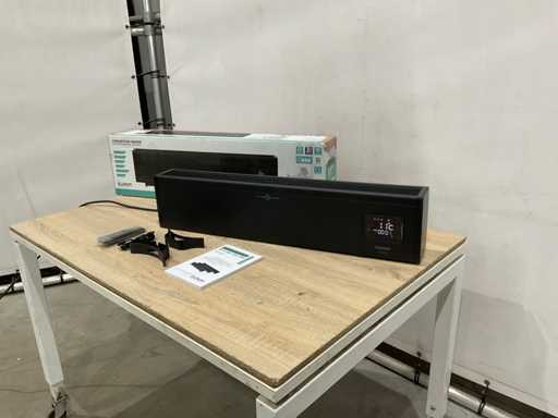 Eurom Alutherm plintă 1000 încălzitor Convector negru