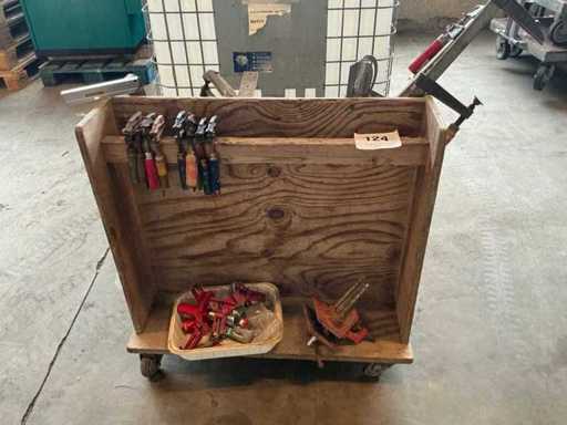 Work cart with contents