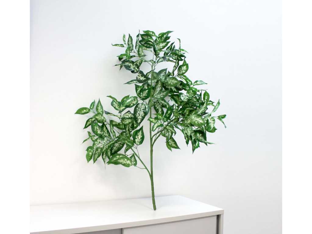 3 Pieces Decorative Plant Height 80-90cm Decorative Plant - Artificial Plant - Office - Gastronomy - Waiting Room - Gastro Discount