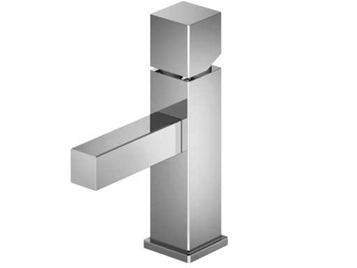 Vierkante Wastafelkraan chroom