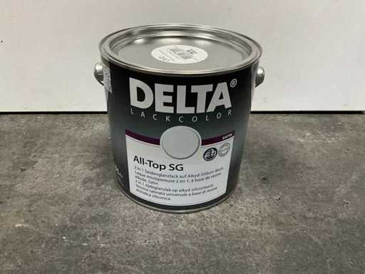 Delta All-Top Satin Vernice "Bianco / 2,5 Litro" (24x)
