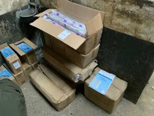 Lot de tringles de douche et rideaux de douche