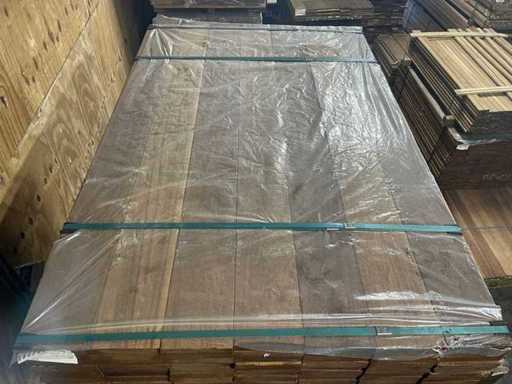 Planches en teck de Guyana rabotées 1550x145x25mm (126x)