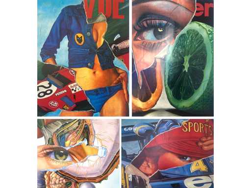 Fritz Köthe - Lot of 4 Pop Art offset Prints