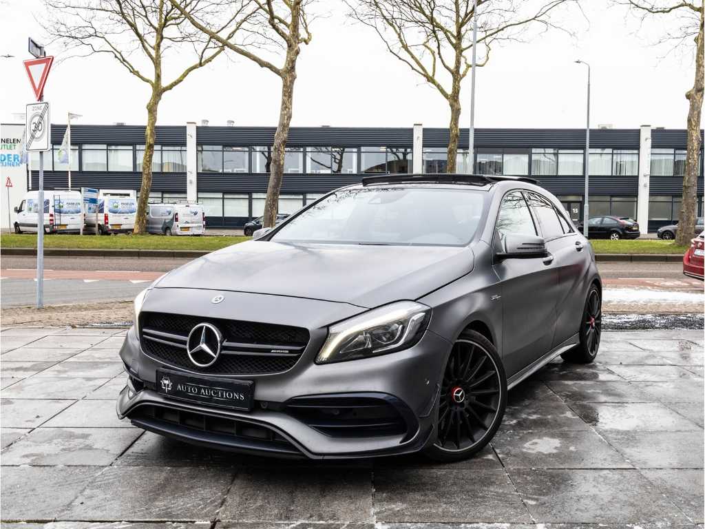 Mercedes-Benz A-Class 45 AMG 4Matic 381HP Automatic 2017 Panoramic Roof Rear View Camera Half Leather, RK-365-F