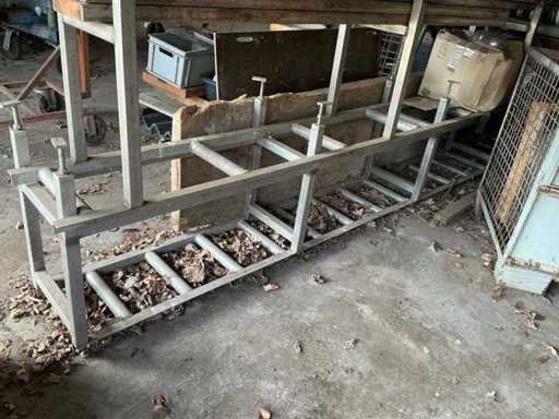 Roestvaststalen rollenbaan (2x)
