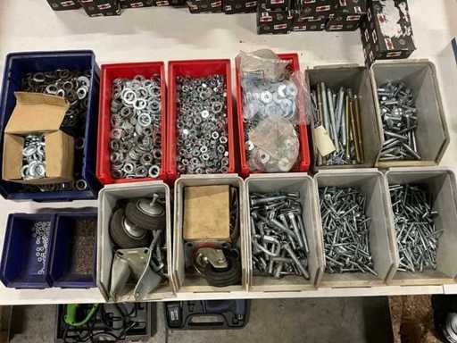 Charge von Befestigungselementen