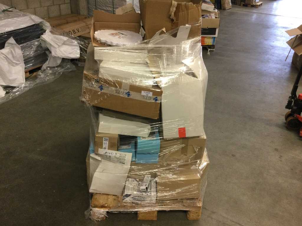 Pallet with returned goods