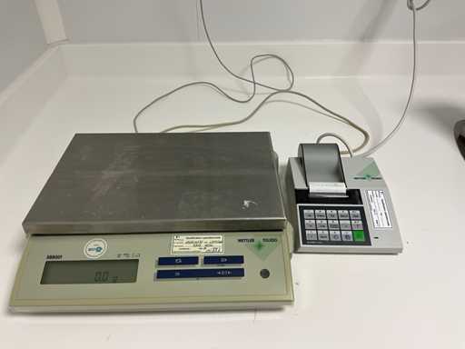 METTLER TOLEDO SB8001 und LC-P45 Waage mit Drucker